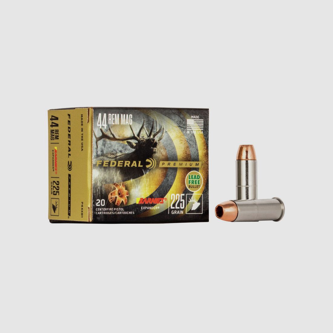 Federal Premium Barnes Expander .44 Rem. Mag. 225GR HP 20 Patronen