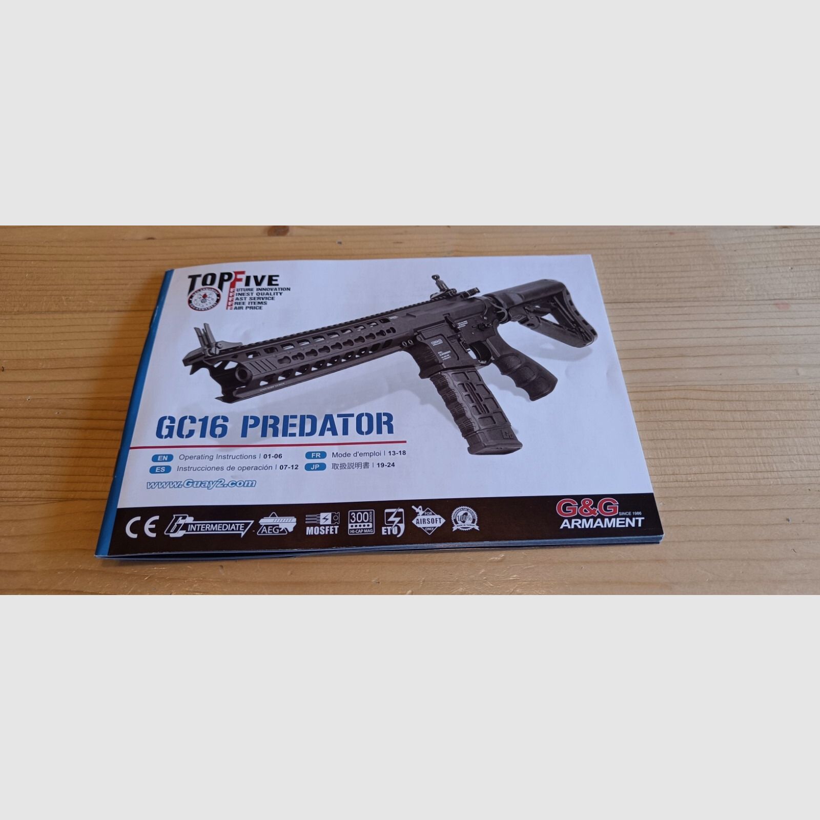 Airsoft S-AEG GC16 Predator incl Zubehör
