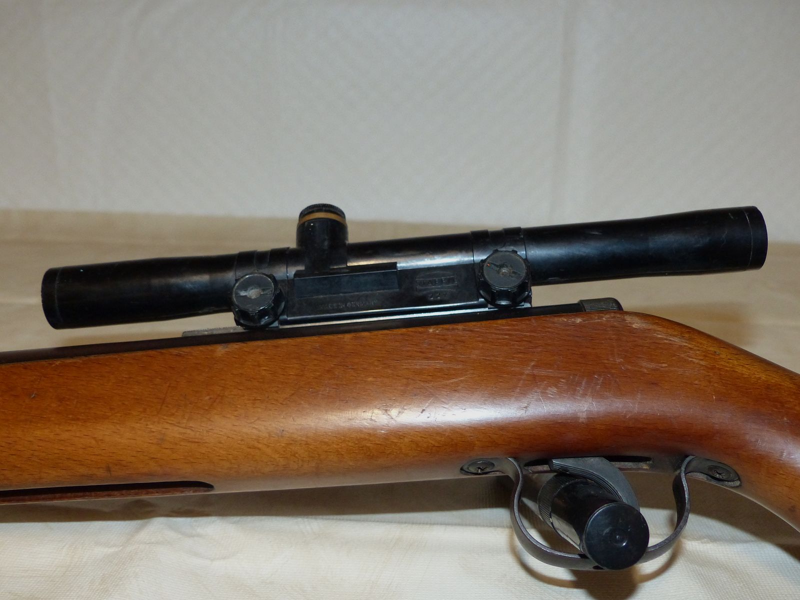 Druckluftgewehr Luftgewehr Diana Mod. 27 oh. F, mit Zielfernrohr Stable 2,2-fach Fadenkreuz 1970 vintage