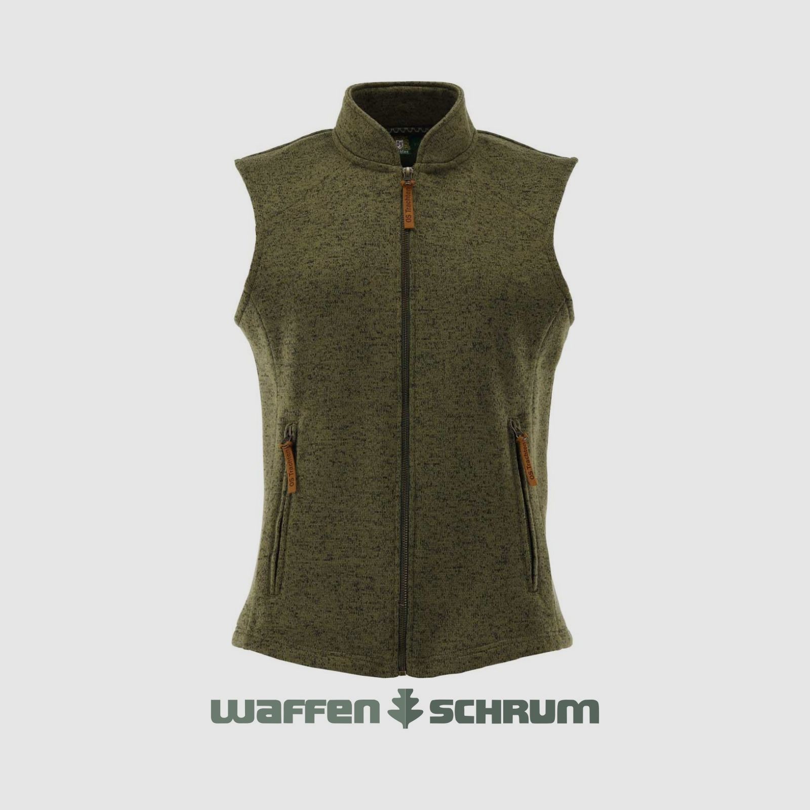OS Trachten Knit-Fleece Vest Olive