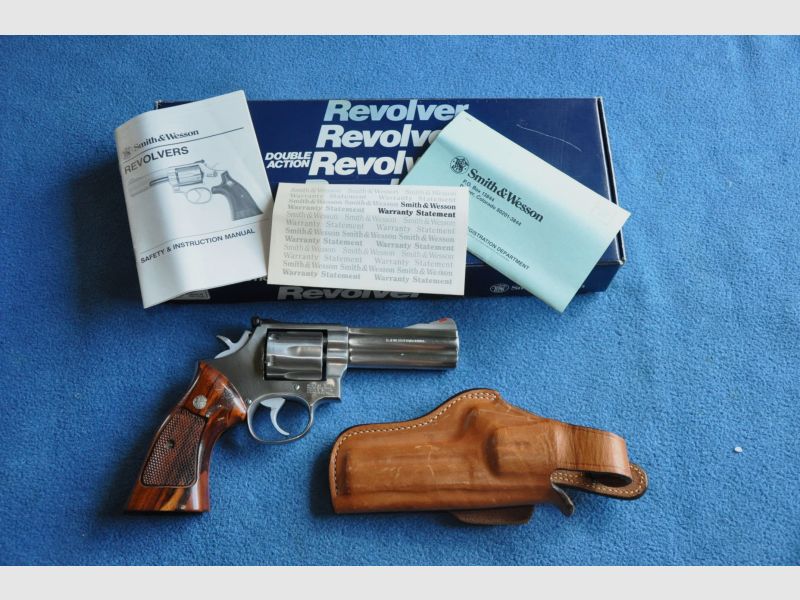 NEUWERIGER REVOLVER SMITH & WESSON 686 STAINLESS 4" .357 MAGNUM IN BOX