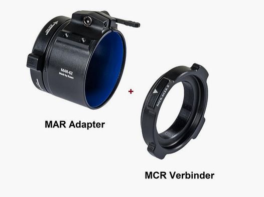 RUSAN Zubehör f. Nachtsichttechnik Modular Verbinder MCR f. MAR M52 x0,75 (Luchs,Leica, u.a.)