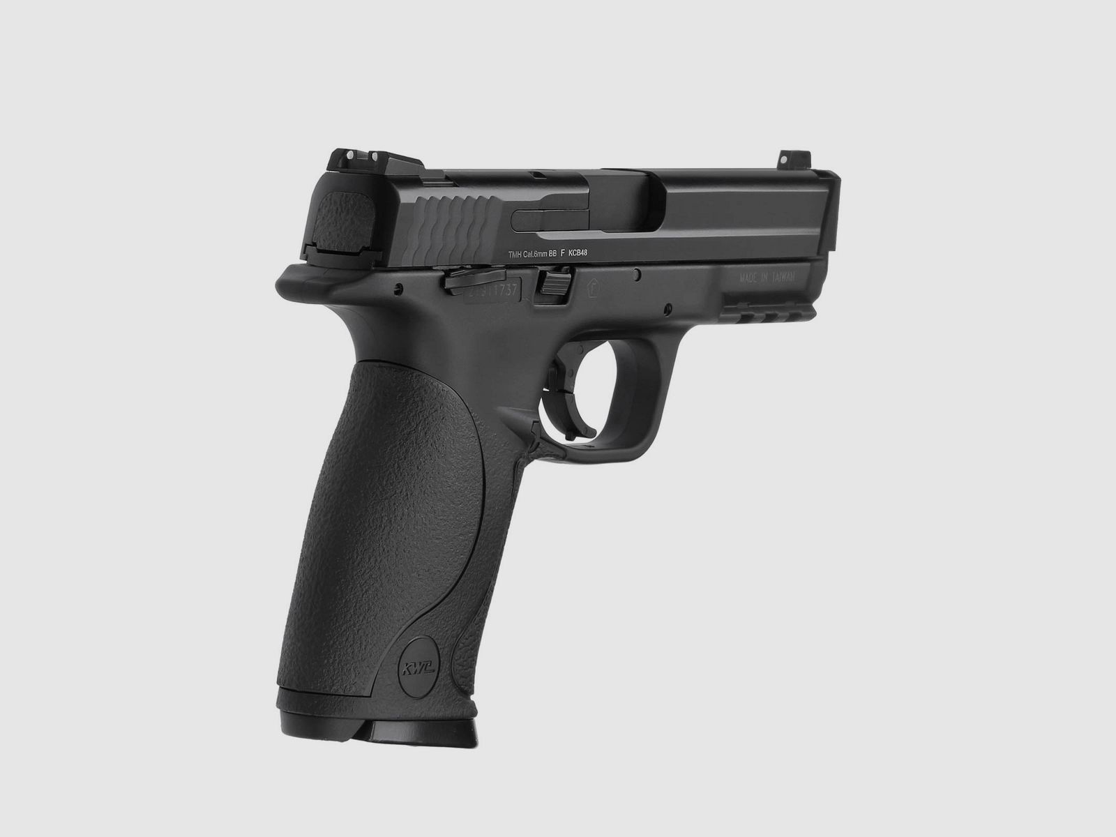 Komplettset KWC M&P 40 Softair-Co2-Pistole Schwarz Kaliber 6 mm BB Blowback (P18)
