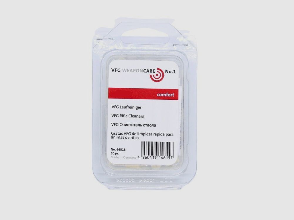VFG Comfort loopreiniger / 50 stuks 6 mm reinigingsaccessoire voor wapens