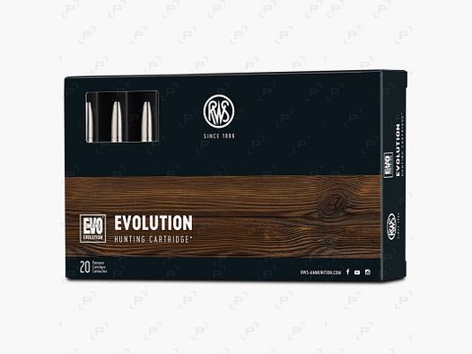 Box of 20 cartridges for big game RWS EVO Caliber .30-06 - 184 GR (LEAD-FREE)