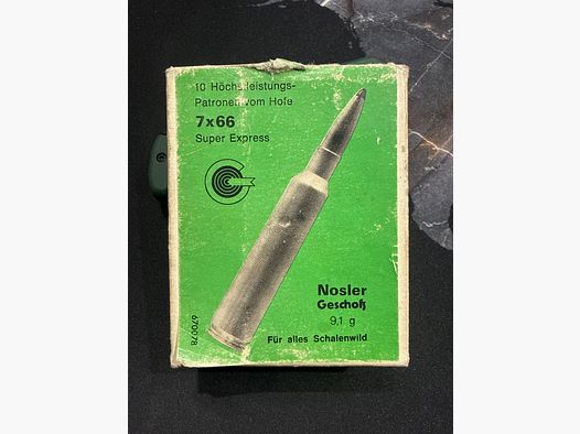 7x66 SEvH / Nossler bullet / 9,1g