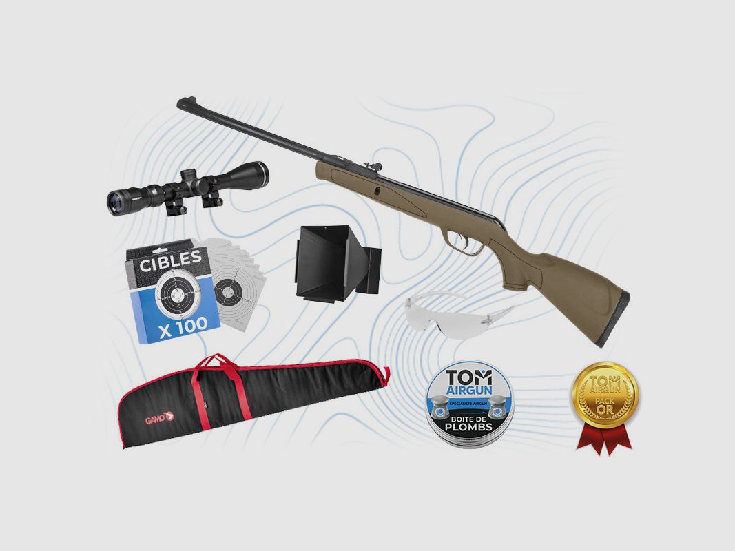 Pack Or Carabine Delta Kakie 4.5mm 7.5 joules Gamo