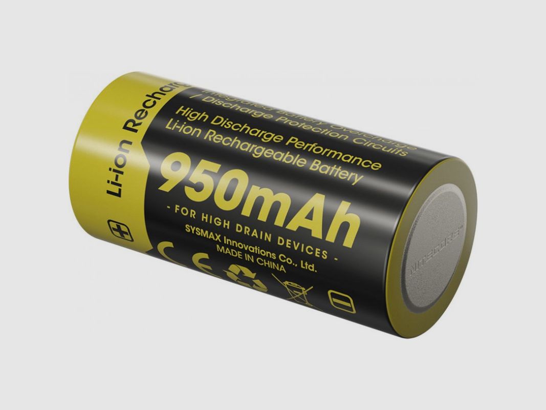 Nitecore Li-Ion Akku Typ 16340 NL169, geeignet für HIKMICRO Thunder, Bild 2 von 2