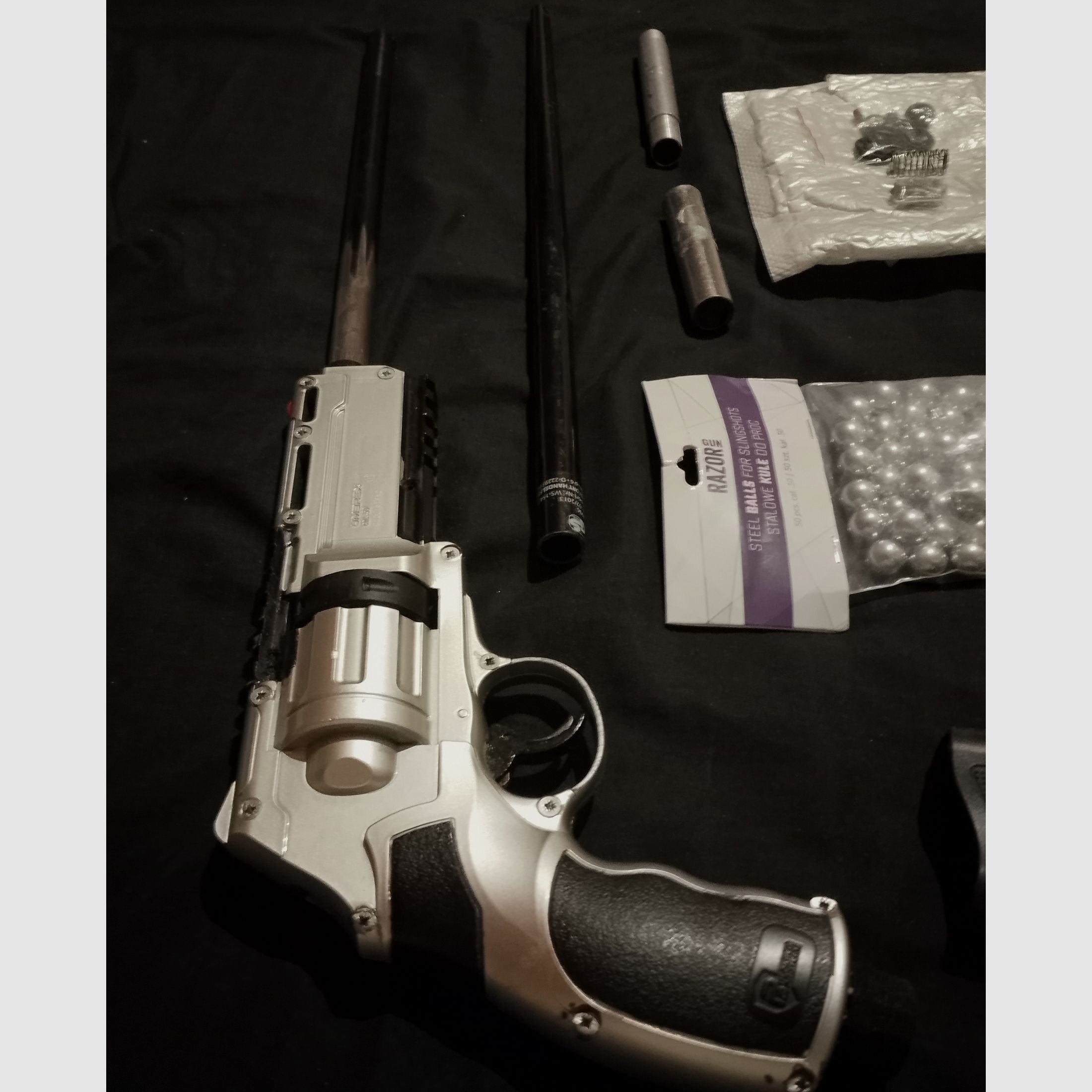 Custom T4e HDR50 RAM Paintball Marker Cal .50 Long Run Rifle long barrel Big Power kit full Open DIY defective project steel balls balls steel