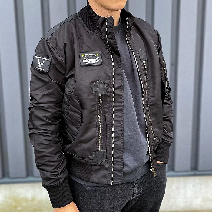 Blouson d’aviateur F-35 Fostex Garments – noir, image 3 sur 6