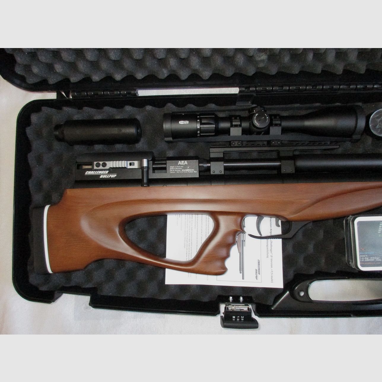 AEA – Challenger Bullpub .50 F-Version (7,5 Joule) unbenutzt (Offen ca. 600 Joule)