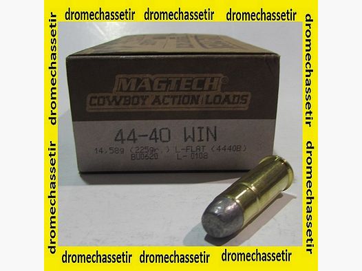 Box of 50 cartridges Magtech cal 44-40 Win 225 grains L-Flat 4440B