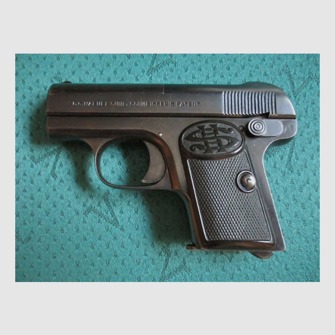 Pistola 6,35mm Haenel Schmeisser da collezione
