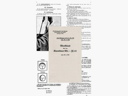 Merkblatt Karabiner 98k mit Zielfernrohr 41