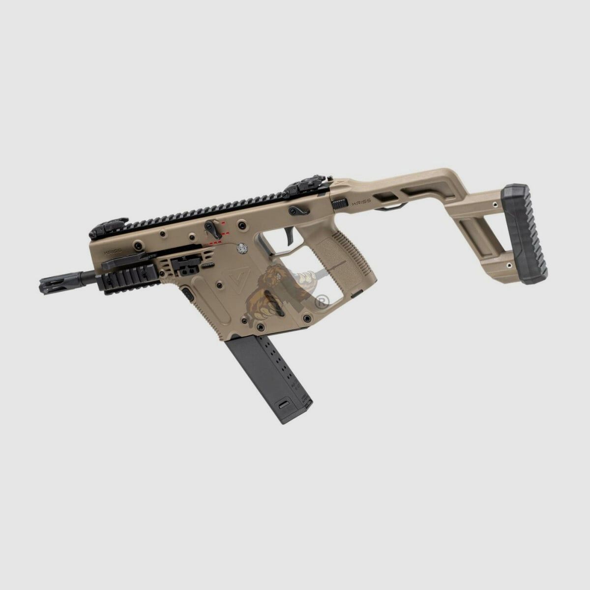 Kriss Vector V2 Airsoft en Dark Earth - max. 0,5 Joule (Krytac)