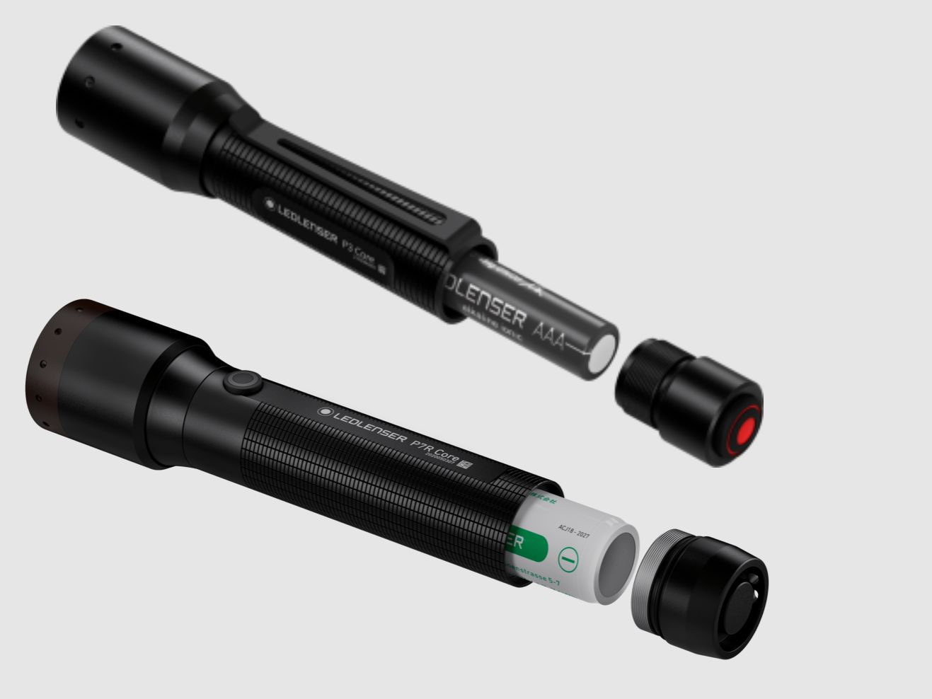 Ledlenser 502947 Taschenlampen Set P7R Core und P3 Core