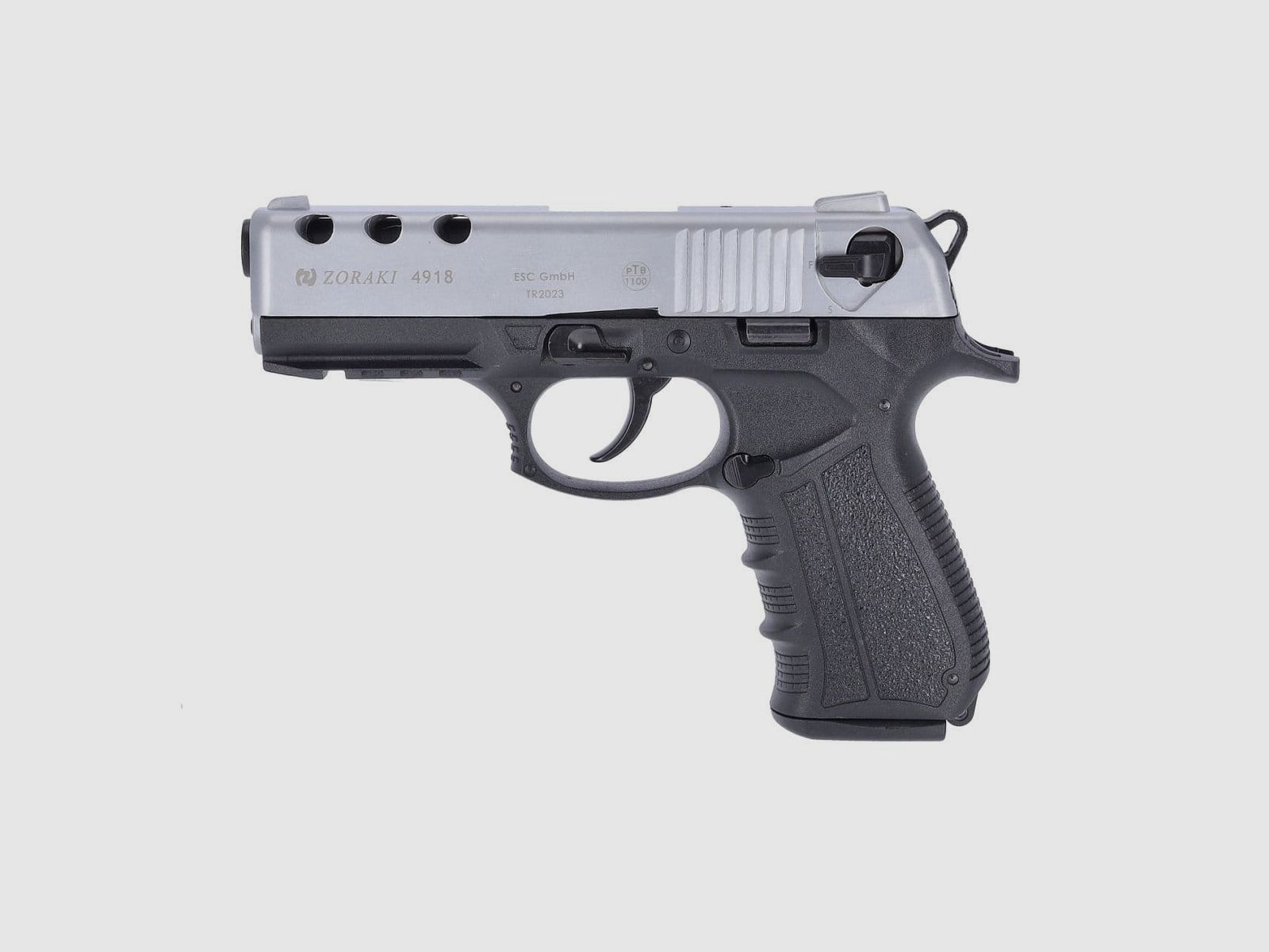 Zoraki 4918 Schreckschuss Pistole 9 mm P.A.K matt chrom