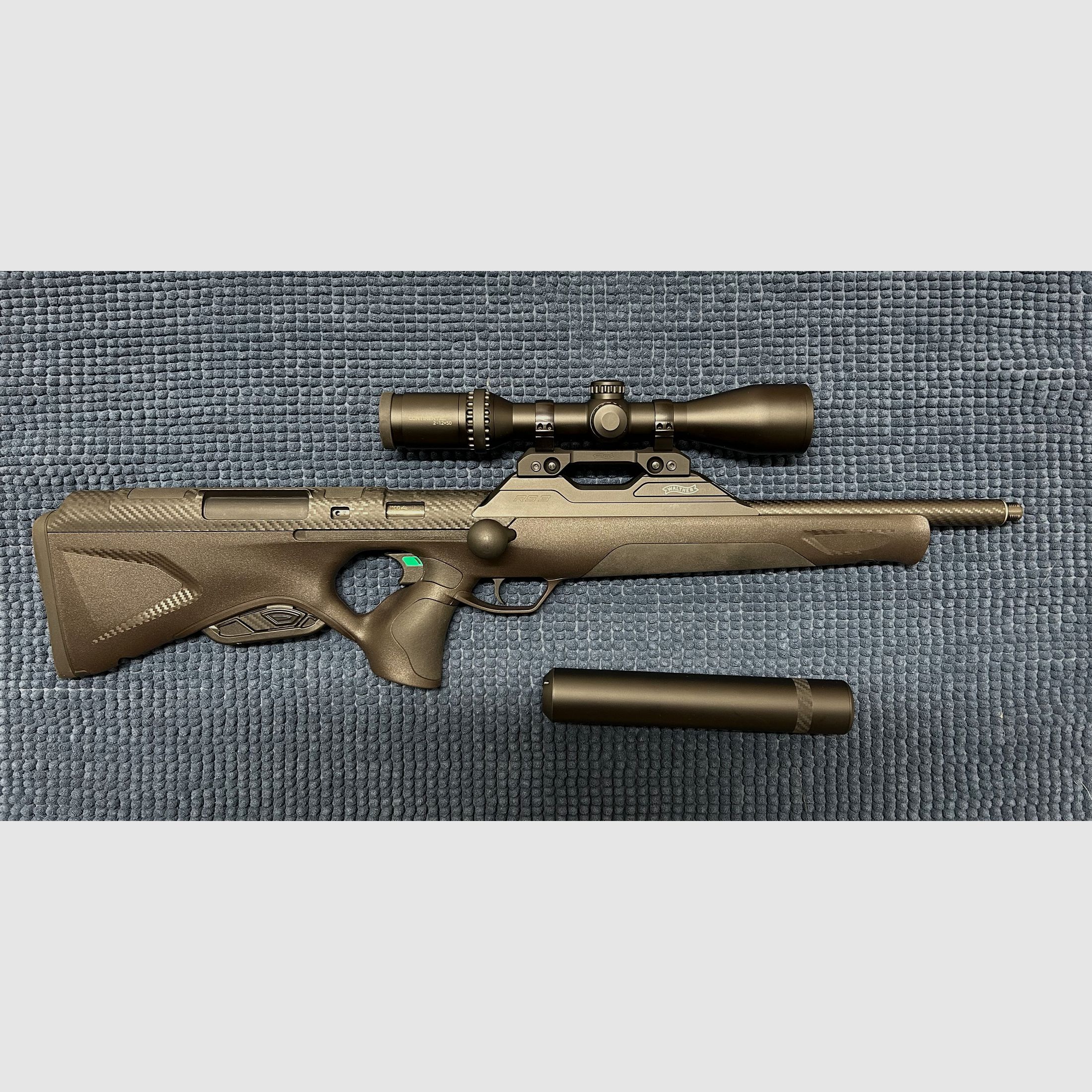 Walther RS3 incluyendo suppressor y montaje