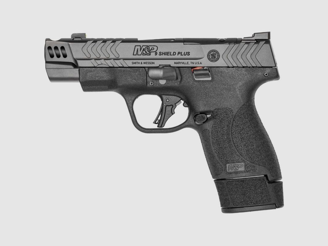 Smith & Wesson Pistol PC M&P9 2.0 Shield Plus Carry Comp 4′ 9x19mm Brunita, Bild 2 von 6