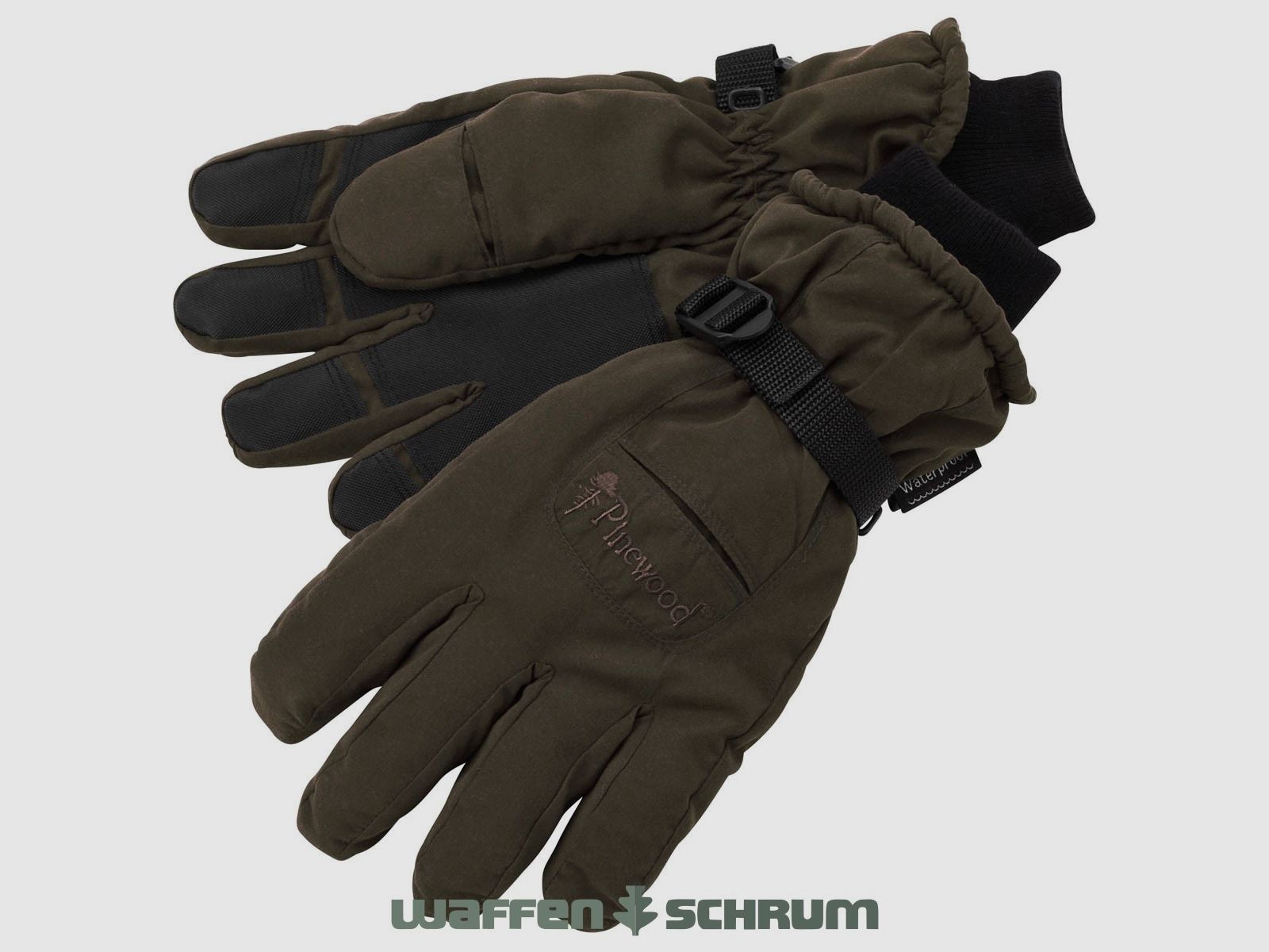 Pinewood Handschuh mit Membrane Suede Brown