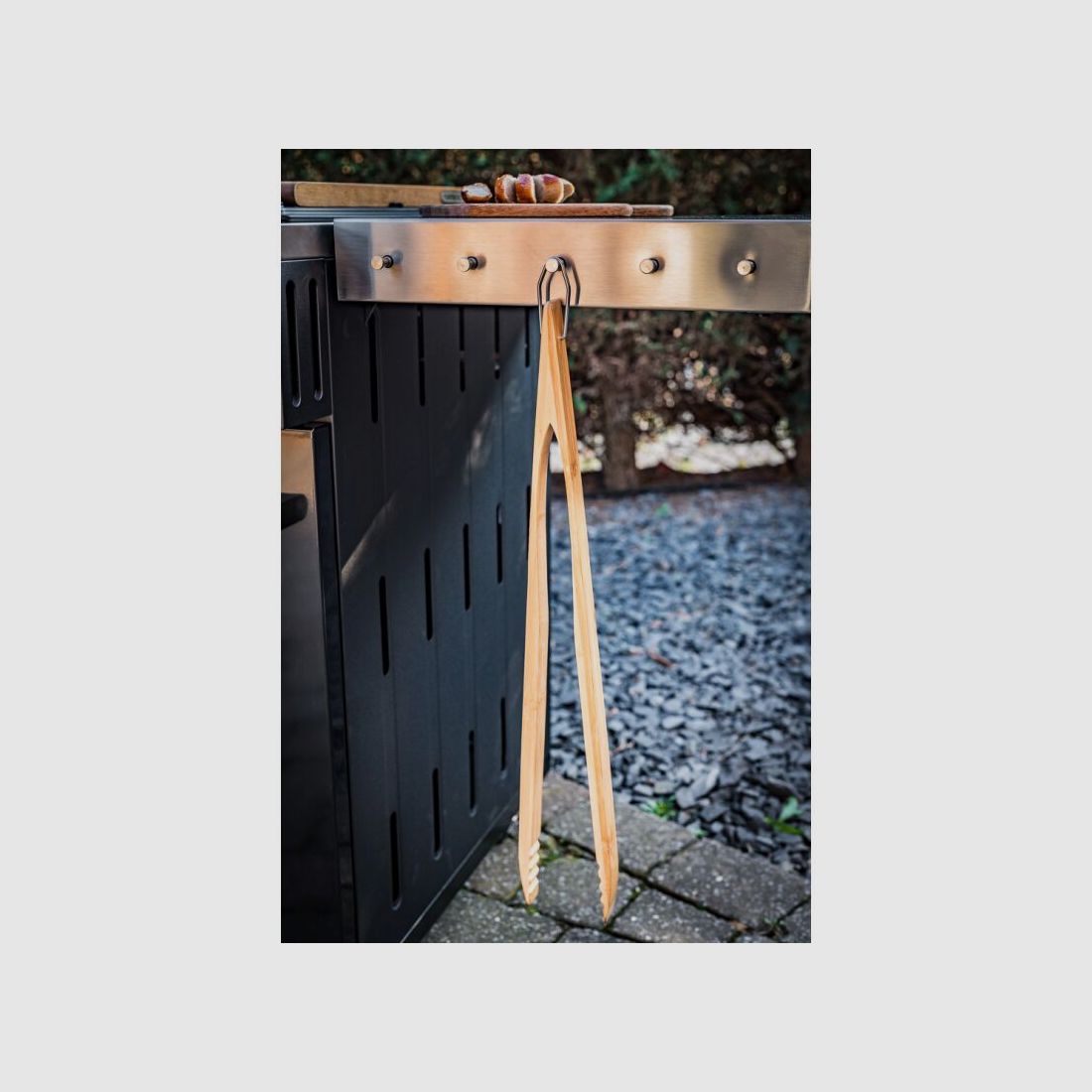 Grillfürst Bambus Grillzange 60 cm