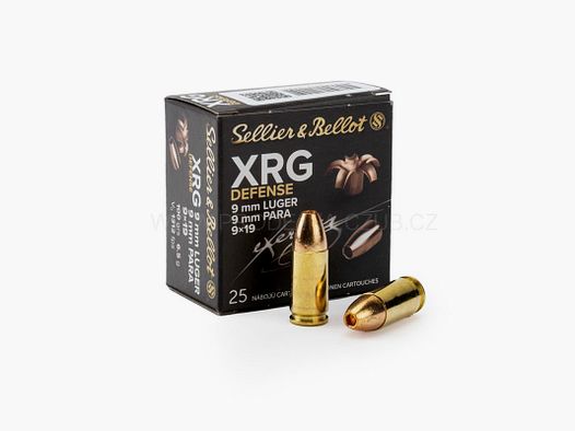 S&B Sellier & Bellot 9mm Luger XRG-Defense 6.5g 100gr