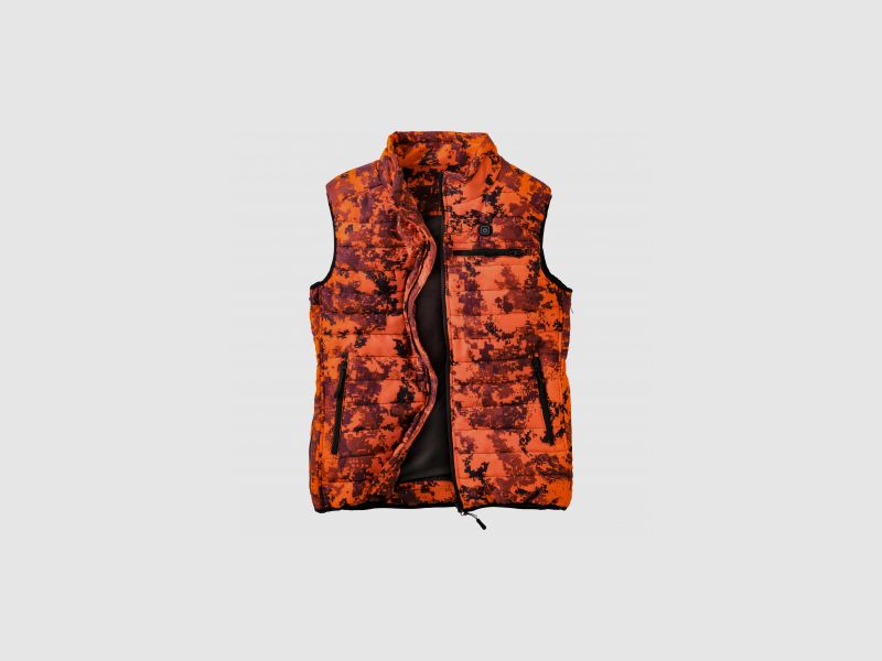 il Lago Red Level Heizweste Feuerland Herren (Orange Camouflage) | 3XL/4XL