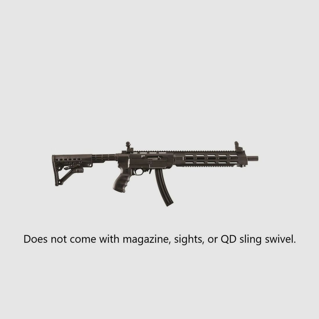 Archangel 556 Conver Stock Ruger 10/22 with Extended Length Mono Rail Forend - Black