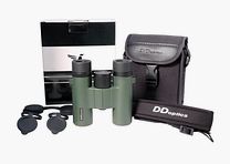 DDoptics 440120036 Fernglas Kolibri 10x25 Gen3 grün mit Tasche und Trageriemen