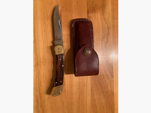Buck 110 Messer / Taschenmesser mit Lederscheide