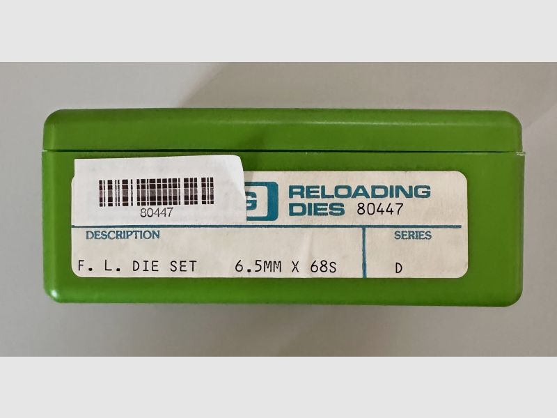 Redding Reloding Dies F.L Die Set 6.5mm x 68s #80447