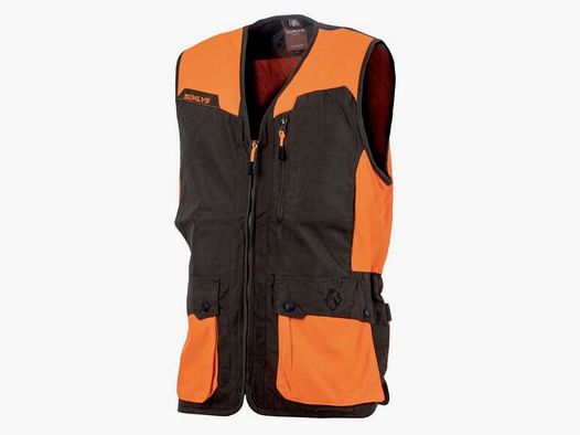 Leichtes Jagdwesten Somlys 278 Klassisch Orange und Braun