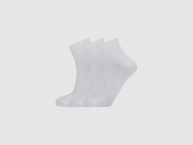 Endurance Mallorca Quarter Löparstrumpor Vita 47-50 - 3-Pack