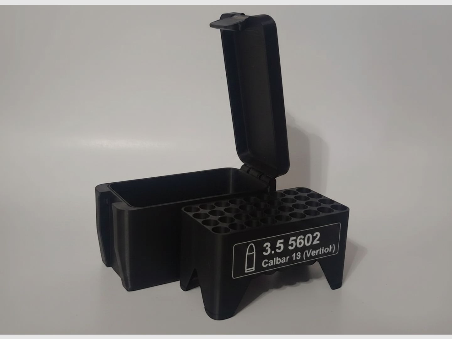 Filamelt Munitionsbox / 257 Weatherby Magnum / 'Klapp- / Rastdeckel' / Patronenbox, Ammo Box
