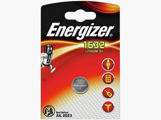 Energizer Knopfbatterie 3,0V CR1632 Lithium Blister à 1 Stk.