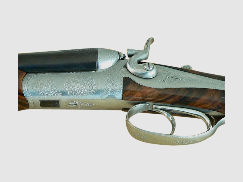 Exklusive Hahndoppelbüchse Husqvarna, Kal. 8x57IRS