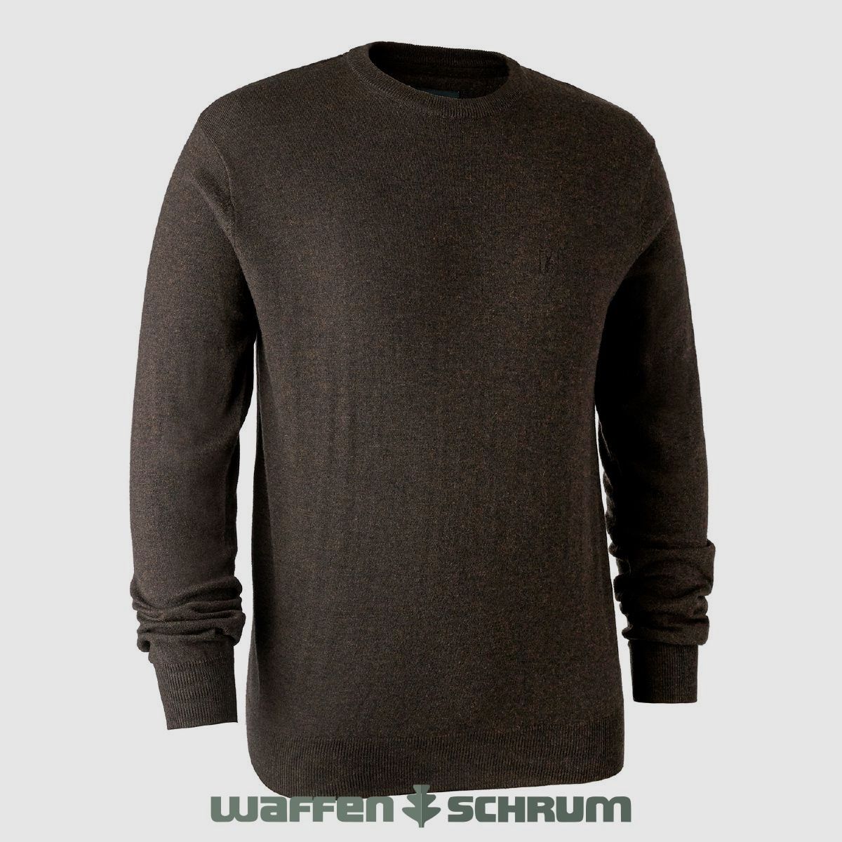 Suéter Deerhunter Kingston con cuello redondo Dark elm