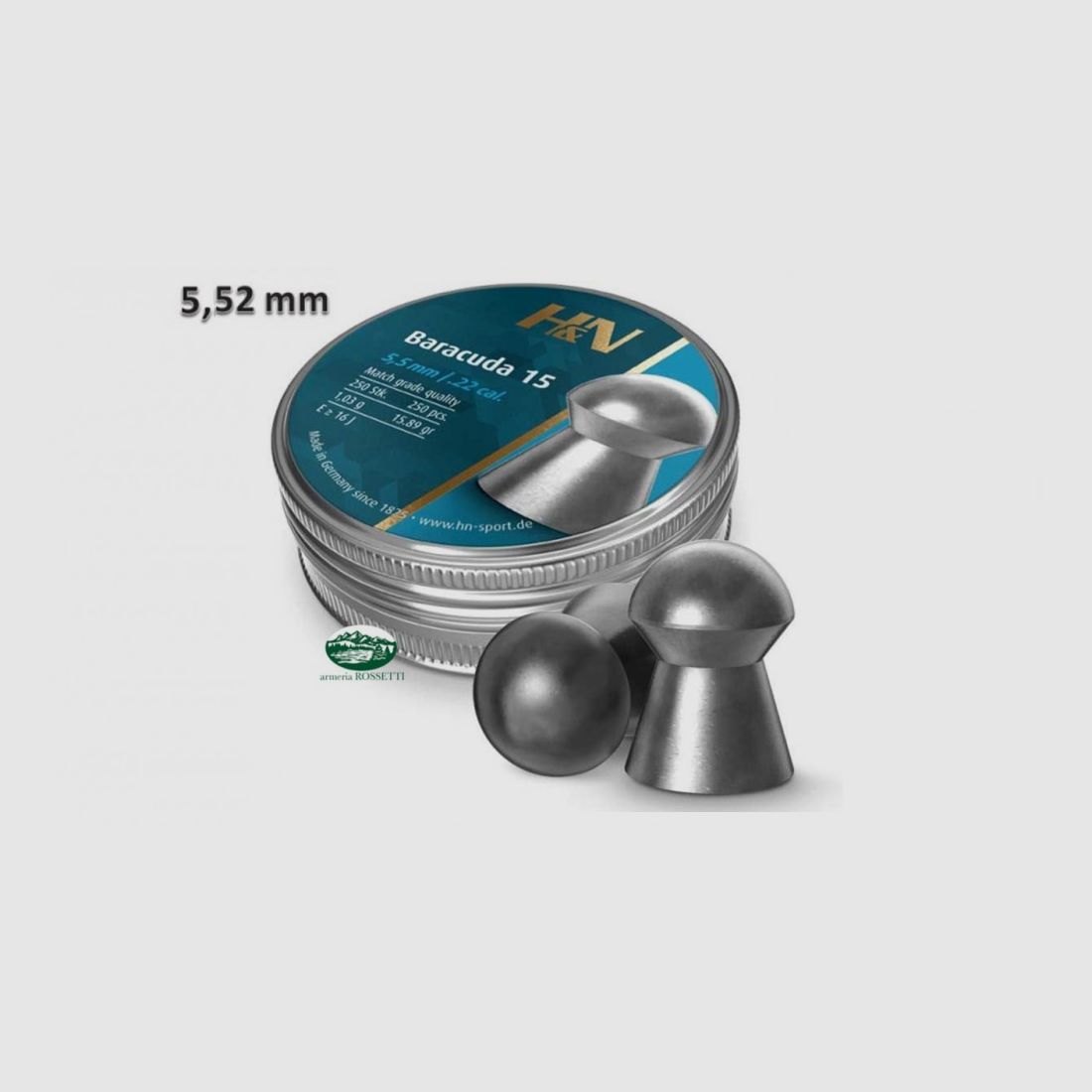 H&N SPORT Bullets BARACUDA 15 cal. 5.52 mm - 1.03 g