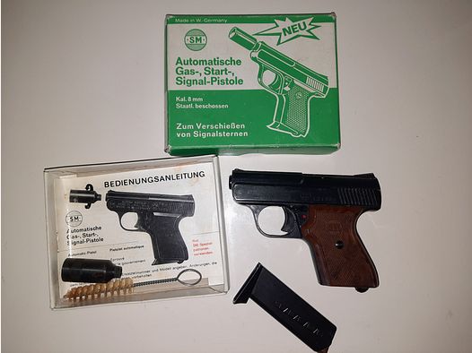 02# Rhöner / (Falsch Geschrieben auch Röhner) / SM - SM15 Schreckschuss Gas Pistole 8mm