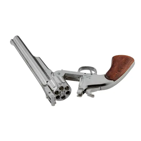 Dekorative Replik von Denix Revolver Smith & Wesson 1869 vernickelt S&W 1869 NQ, Bild 5 von 6