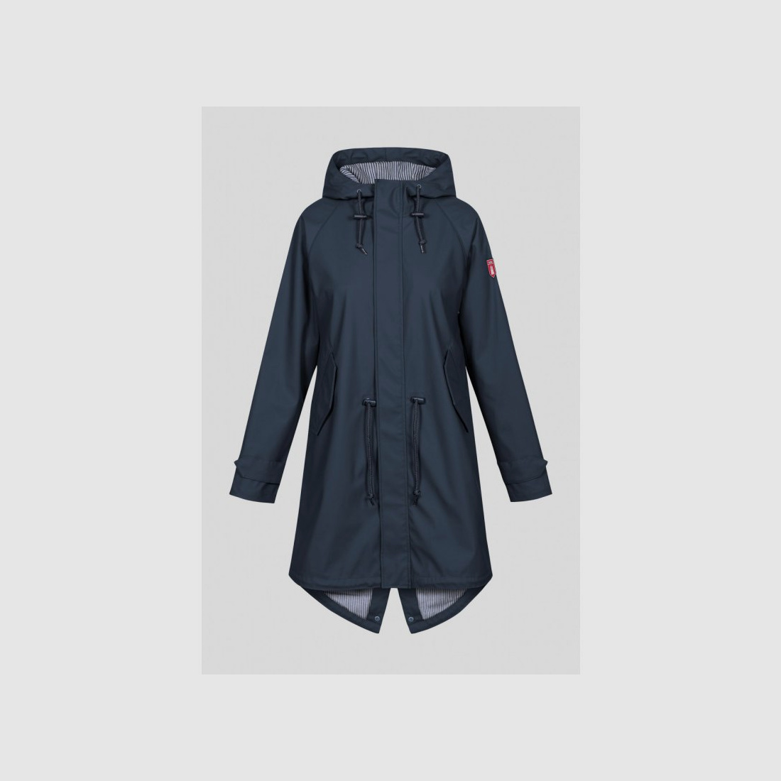 Derbe Damen Regenmantel Friese Traveby Fisher Dunkelblau 36
