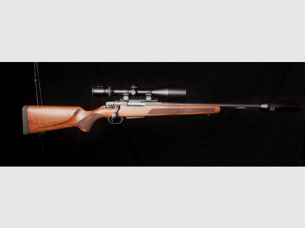 Komplettpaket Jagdwaffe mit Zielfernrohr und Schalldämpfer, Jungjägerpaket Brenner BR 20, Schmidt & Bender 2,5-10x56, Freyr & Devik