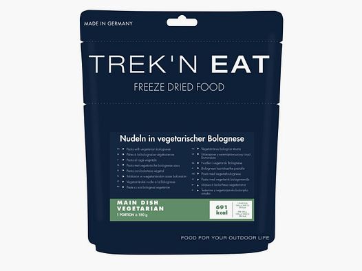 TREK'N EAT Makaron w wegetariańskim bolognese 180g Veggie