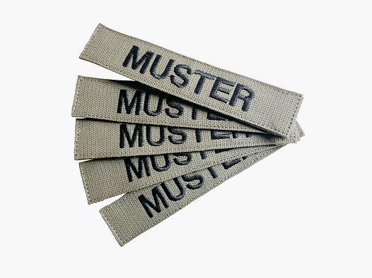 ASMC ASMC Cintas de nombre juego de 5 piezas Foliage bordadas en textil