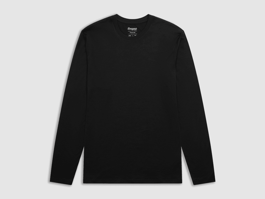 Bergans Merino Lange Mouw Heren Donker Schaduw Grijs XL