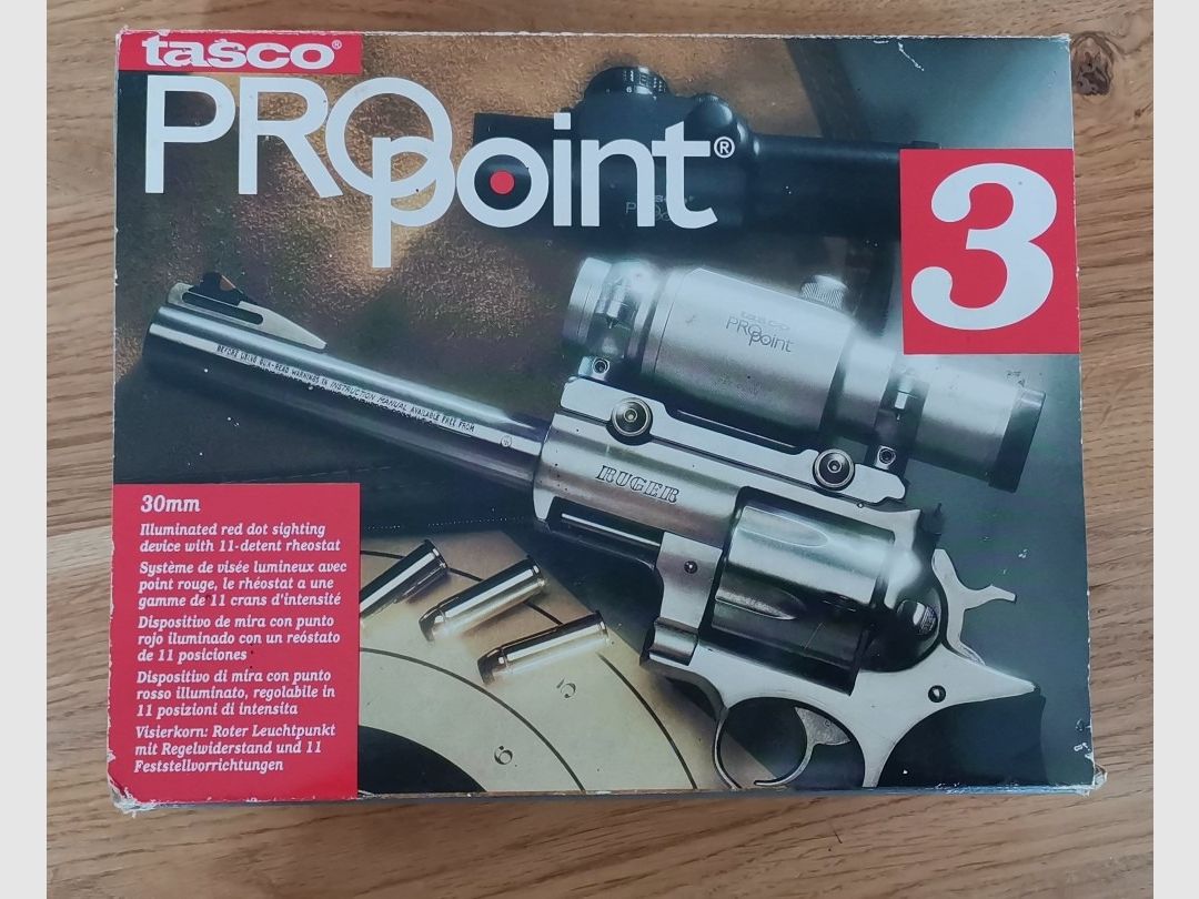 Tasco Pro Point 3, roter Punkt Leuchtpunkt, 30mm