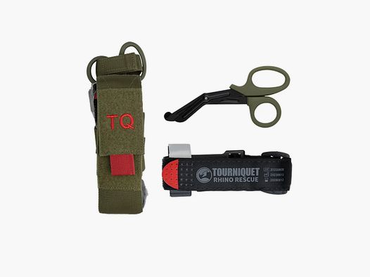 Rhino Rescue Rhino Rescue Tourniquet mit Pouch und Schere - Schwarz