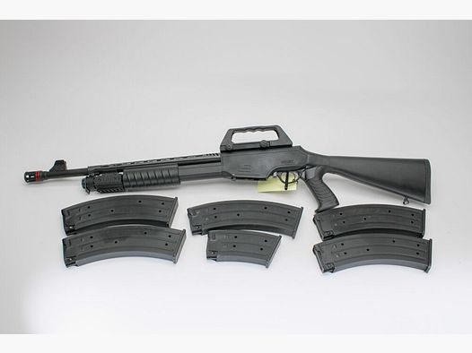 Vorderschafts Rep Flinte Hatsan Escort BM 12 Kaliber 12/76 mit 6 Magazinen 12/76