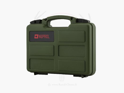 Mallette ABS moussée pour pistolet VERT NUPROL