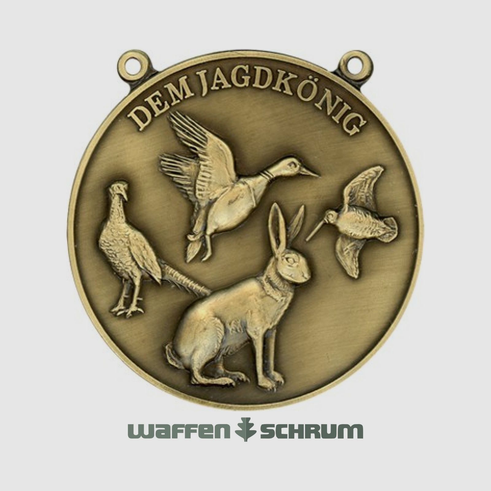 Steinhauer&Lück Jagdmedaille Niederwild 60mm Bronze mit Kette